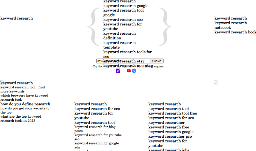 Soovl Keyword tool